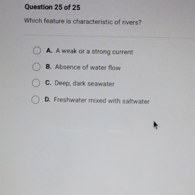 Which feature is characteristic of rivers?​-example-1