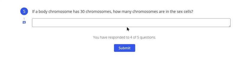 If a body chromosome has 30 chromosomes, how many chromosomes are in the sex cells-example-1