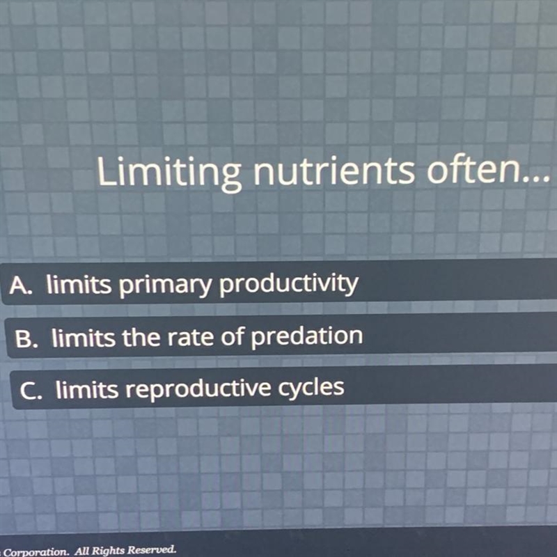 Limiting nutrients often...-example-1