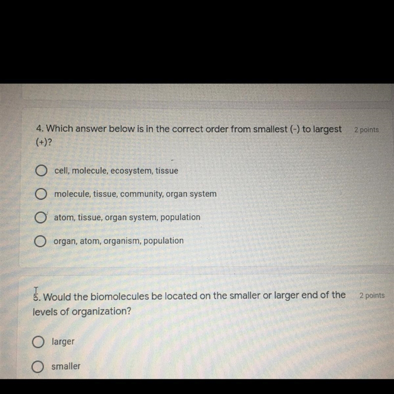 Which answer below is in correct order from smallest (-) to largest (+)-example-1