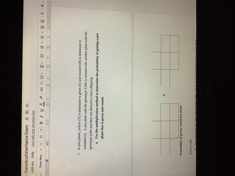 Please help with punnet squares problem! I'm not understanding what the answer is-example-1