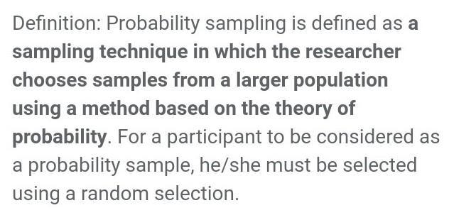 What is probability and non probability sampling?-example-3