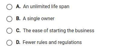 What benefit dose a corporation have that a partnership and sole proprietorship do-example-1