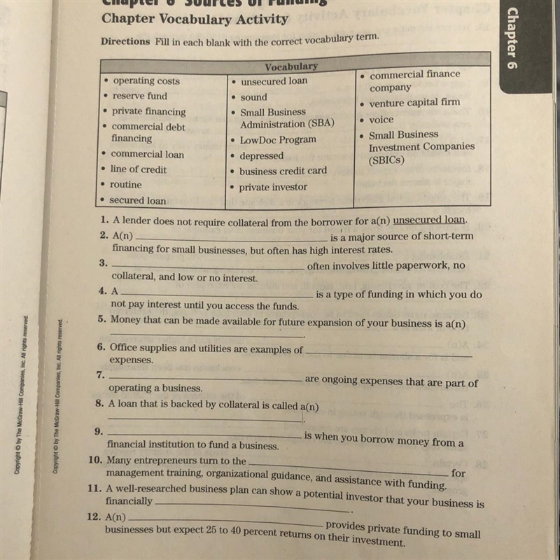 Business 12 questions please help!!-example-1