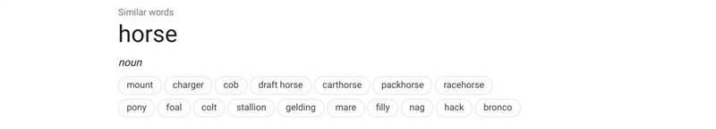 What is another name for horse-example-1