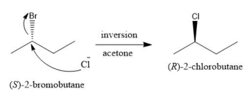 Chloride ion is a strong nucleophile and bromide is a good leaving group. The major-example-1