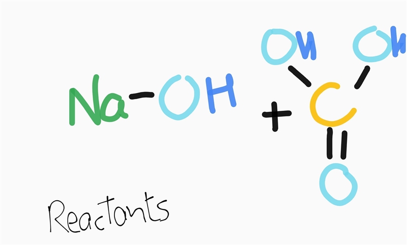 If you add a solution of NaOH to a solution of H₂CO₃, two reactions occur, one after-example-1