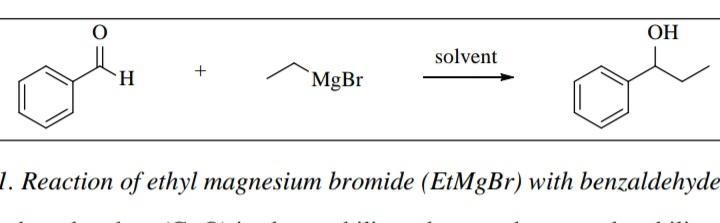 If 0.650 mL of benzaldehyde reacts with enough of the Grignard reagent, calculate-example-1