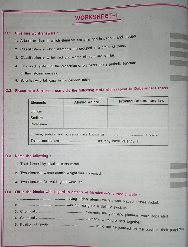 Please upload a worksheet related to Chemistry periodic table. Its also ok if its-example-1