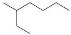 What's the correct IUPAC name for the structure shown? Question 11 options: A) 3-methylheptane-example-1