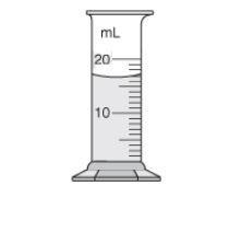 Jessica poured a liquid into the graduated cylinder below. What is the volume of the-example-1