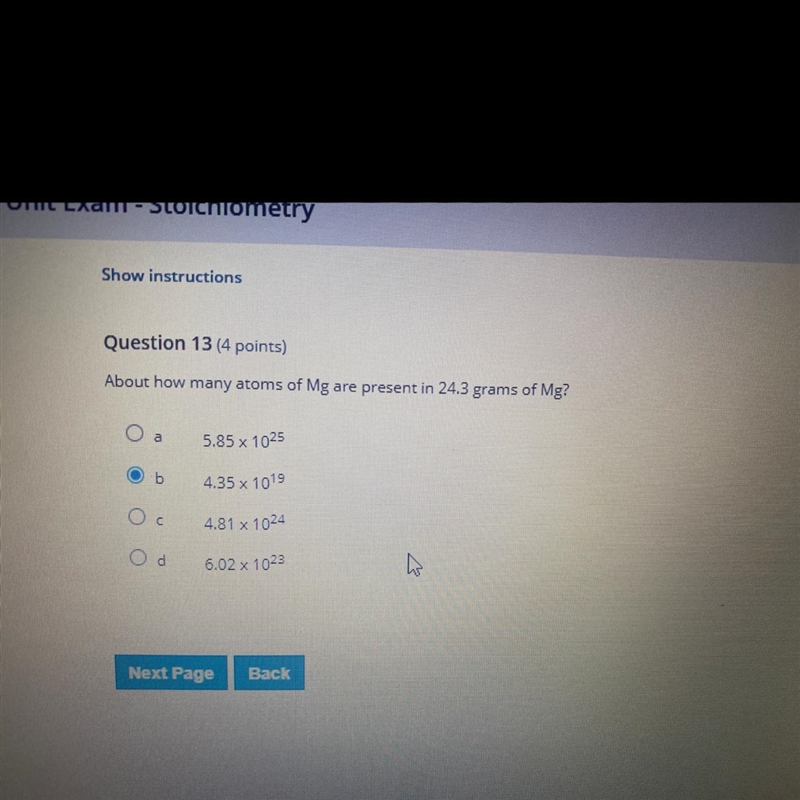 About how many atoms of Mg are present in 24.3 grams of Mg? 5.85 x 1025 4.35 x 1019 c-example-1