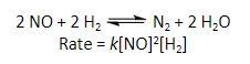 Determine the rate of the reaction shown directly below if the rate constant k is-example-1