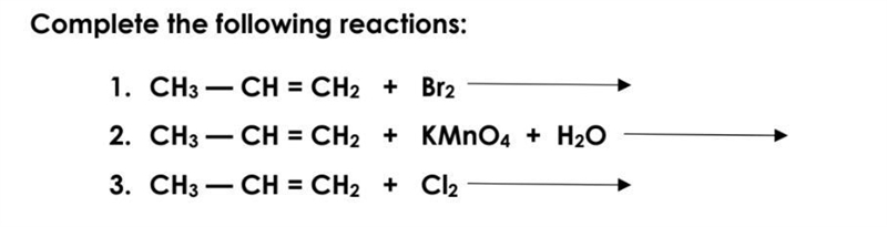 Solve this The first one is the Bromine water test the second is the Baeyers test-example-1