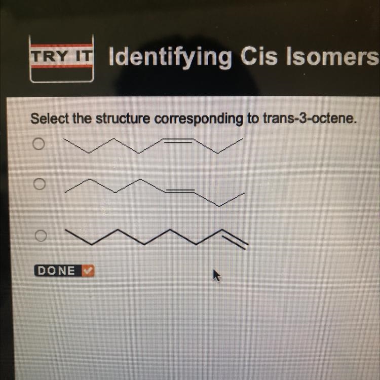 Select the structure corresponding to trans-3-octene.-example-1