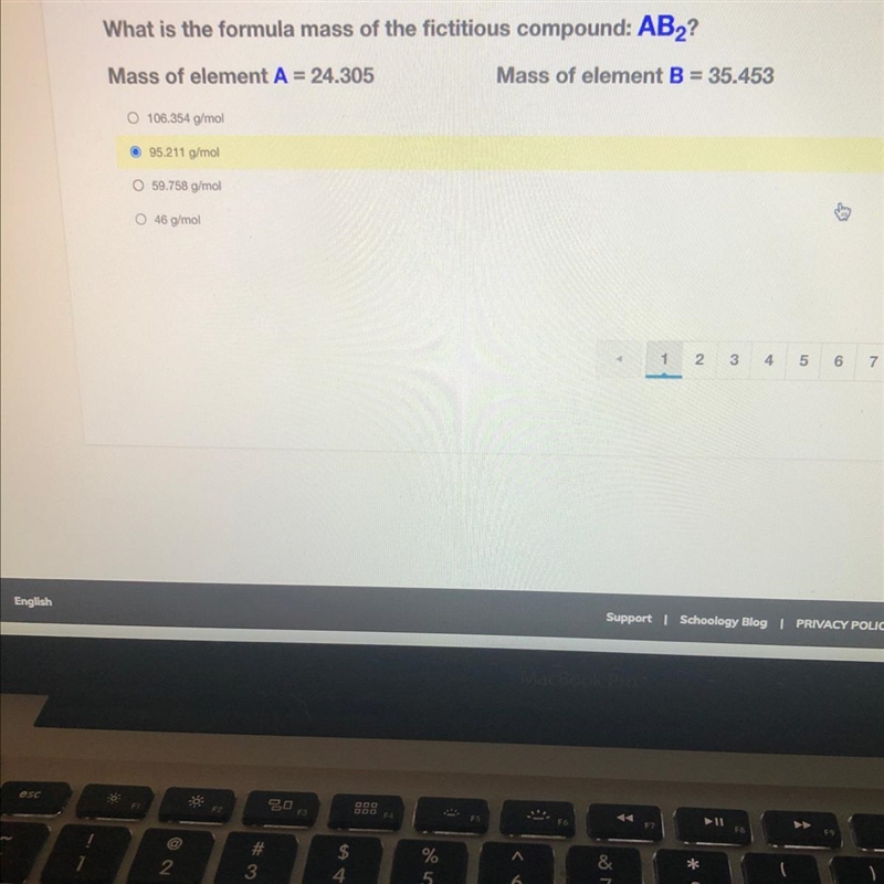 What is the formula mass of the fictitious compound: AB2?-example-1