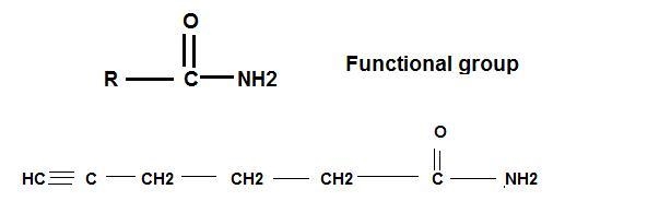 A compound with molecular formula C6H9No that has an amide functional group and does-example-1