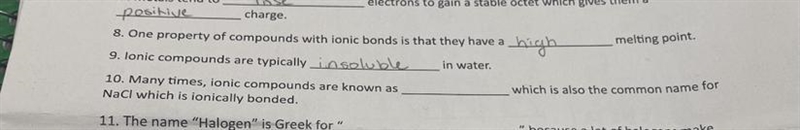 Many times, ionic compounds are known as_____ NaCl which is ionically bonded.-example-1