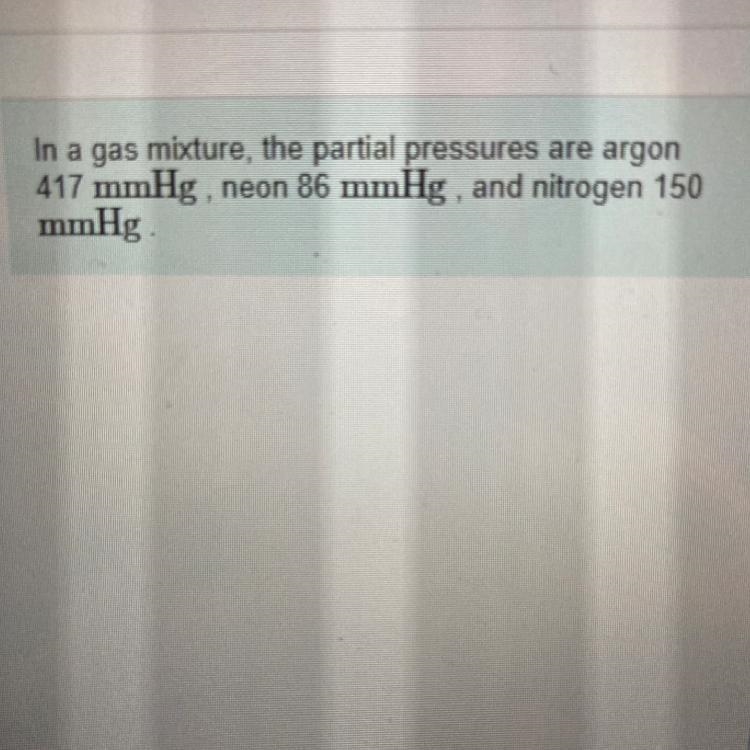 What is the total pressure in millimeters of mercury, exerted by the gas mixture P-example-1