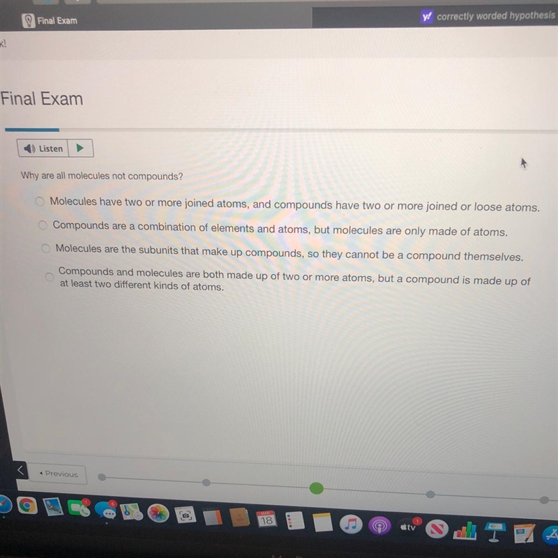 Why are all molecules not compounds?-example-1