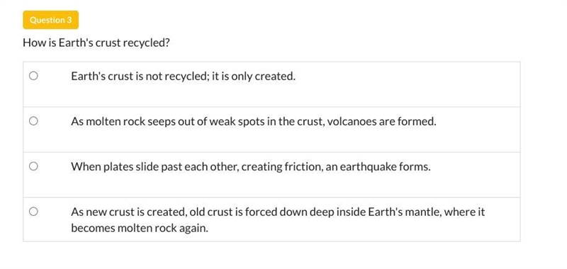 Brainley. How is Earths crust recycled?-example-1