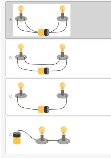 PLEASE ANSWER FAST....Which of the four circuits shows the best way to light up the-example-1