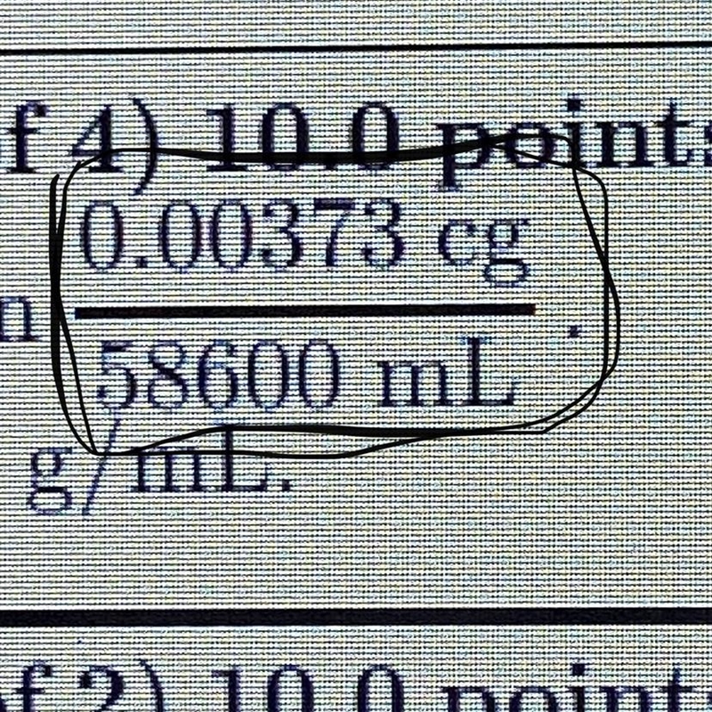 Please help! The answer should be in g/mL-example-1