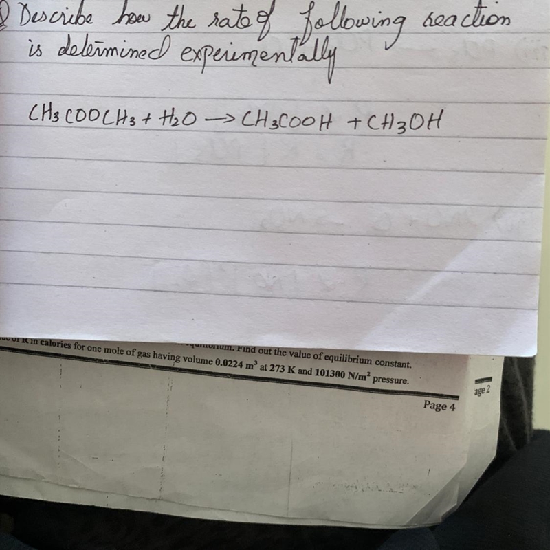 How to find rate of reaction experimentally of the reaction ? plz help-example-1