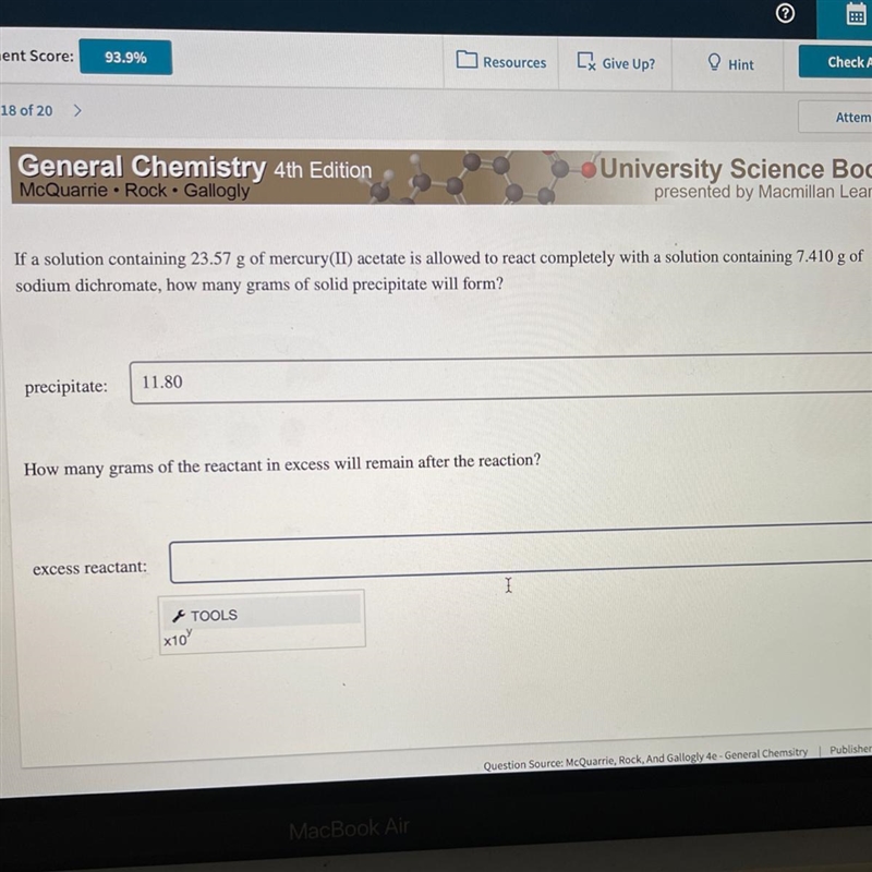 How many grams of the reactant in excess will remain after the reaction?-example-1