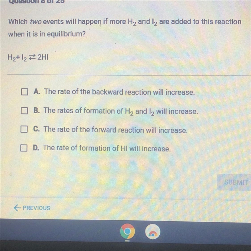 Which we events will happen if more H, and t, are added to this reaction when it is-example-1