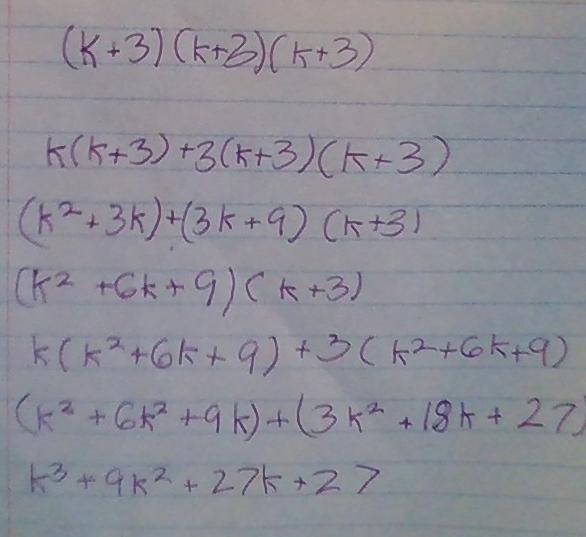 (k + 3)by the power of 3​-example-1