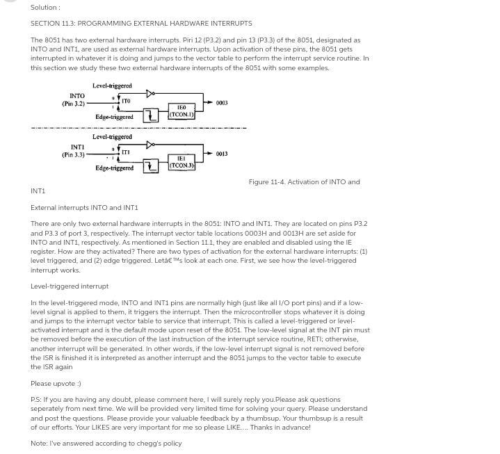 ) Give the assembly language instruction sequence to enable external interrupt 0 (INT-example-1