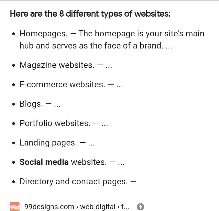 What Are the Types of Web Sites? *​-example-1