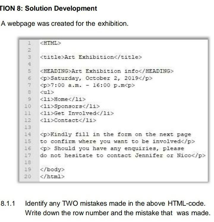 How to identify mistakes in a html code??​-example-1