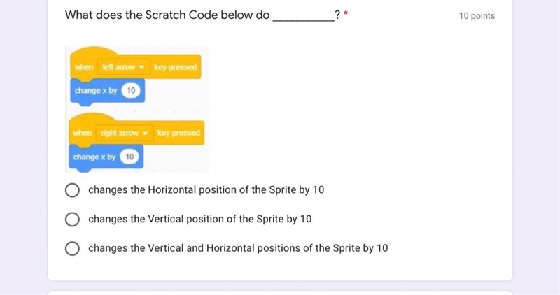 WHAT DOES THE SCRATCH CODE BELOW DO?-example-1