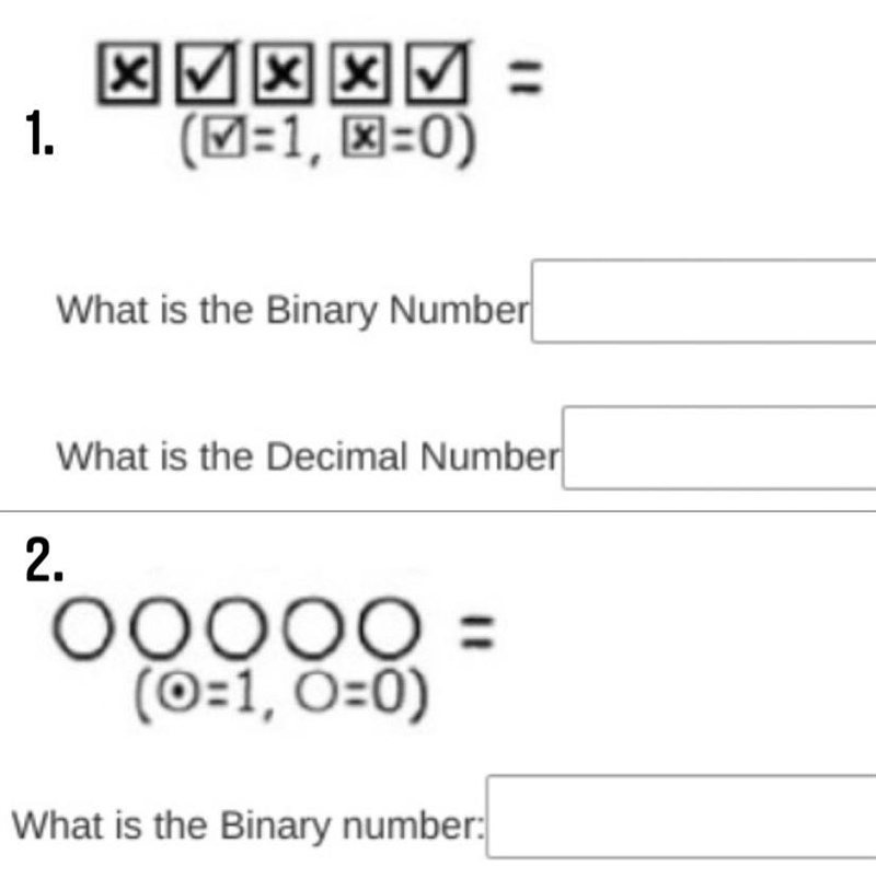 I NEED HELP W/ BINARY NUMBERS ‼️⚠️‼️⚠️‼️⚠️‼️ DUE IN 15 MINUTES-example-1