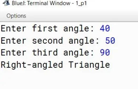 Write a program to input value of three sides, to check triangle is triangle is possible-example-1