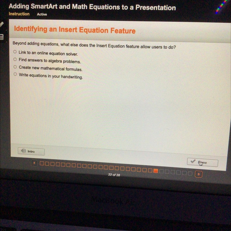 Beyond adding equations, what else does the Insert Equation feature allow users to-example-1