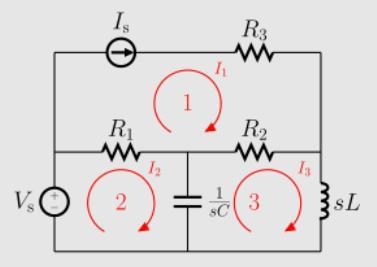 How to solve circuit theory using mesh analysis ​-example-1