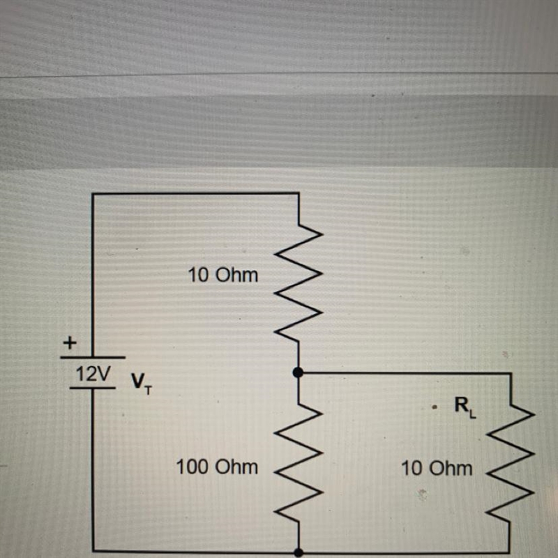 What is the voltage across the load, RL, in this voltage divider network? 10.25 V-example-1