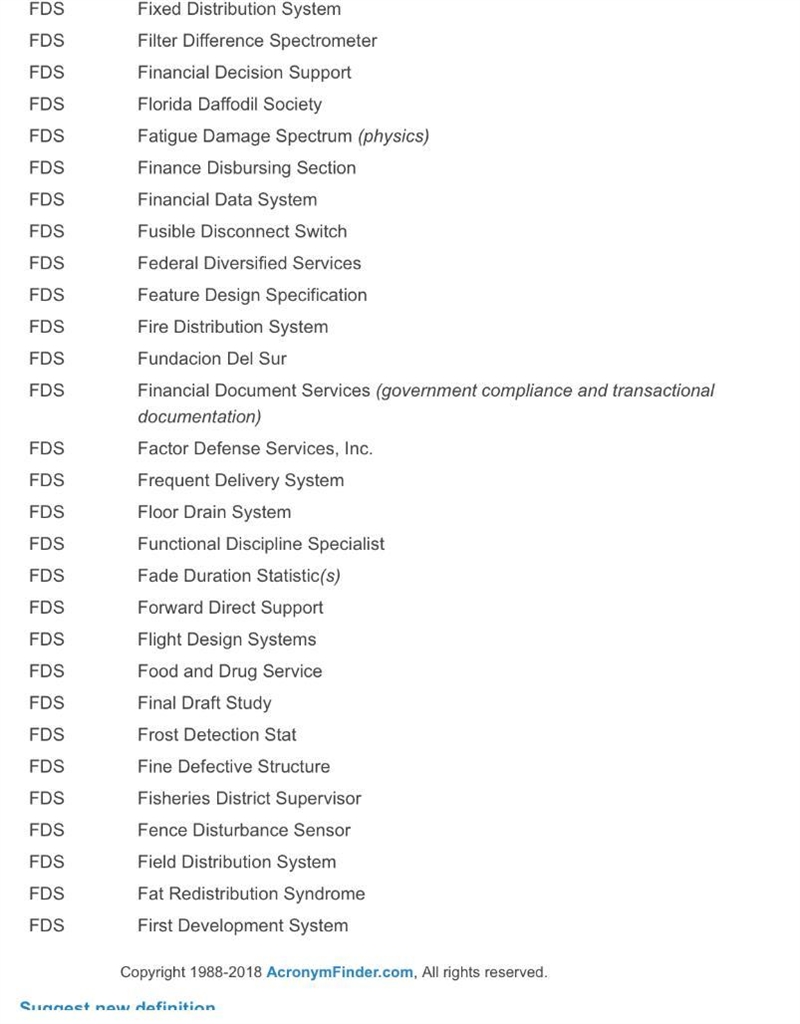 Full meaning of FDS ​-example-1