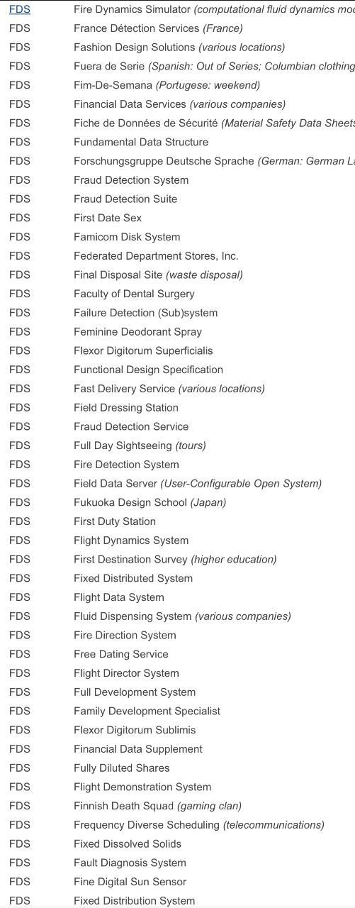 Full meaning of FDS ​-example-2