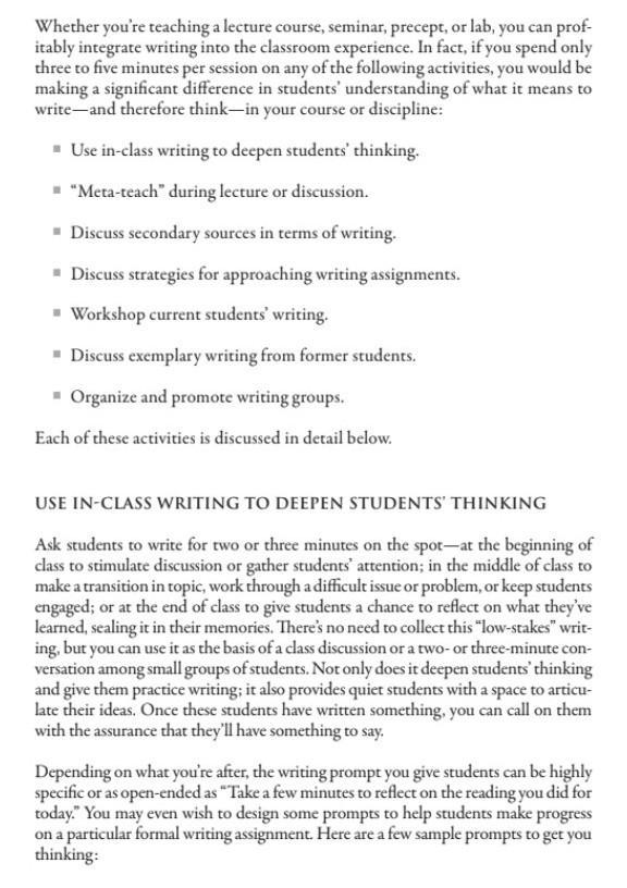 PRACTICING WHAT YOU'VE LEARNED A. The draft of the student essay below has been annotated-example-1