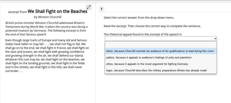 Stuck on this problem Select the correct answer from the drop-down menu. Read the-example-1