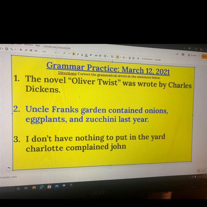 I fixed the grammar that I knew could someone help me out? I’ll reward 10 points + brainalist-example-1