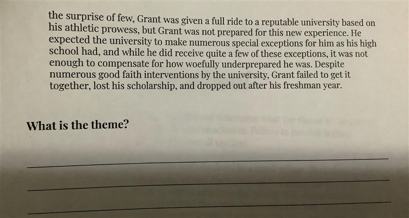 Answer this question for me please!!! -What is the theme? -What is the meaning and-example-2