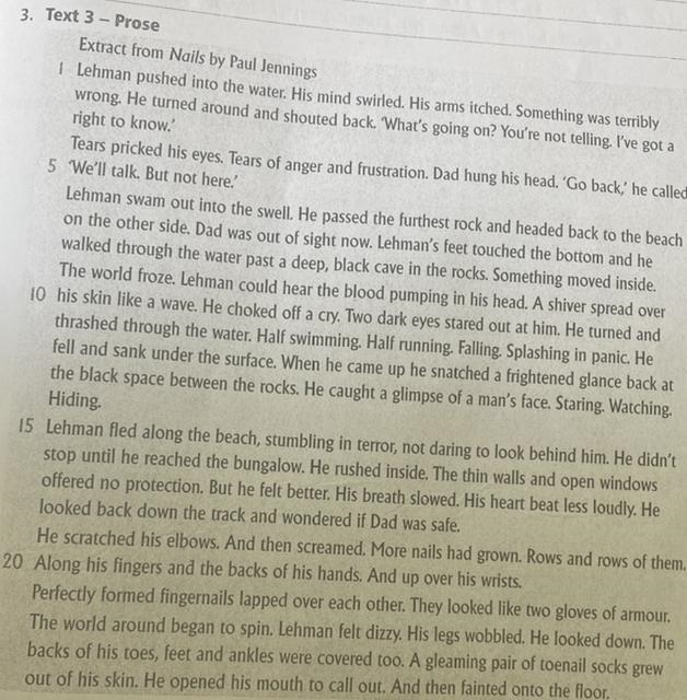 Help!!! What is the mood of the passage. What are three verbs from the passage which-example-1