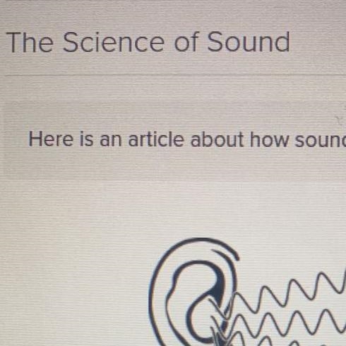 Which statement best expresses the author's viewpoint about sound? Understanding sound-example-1