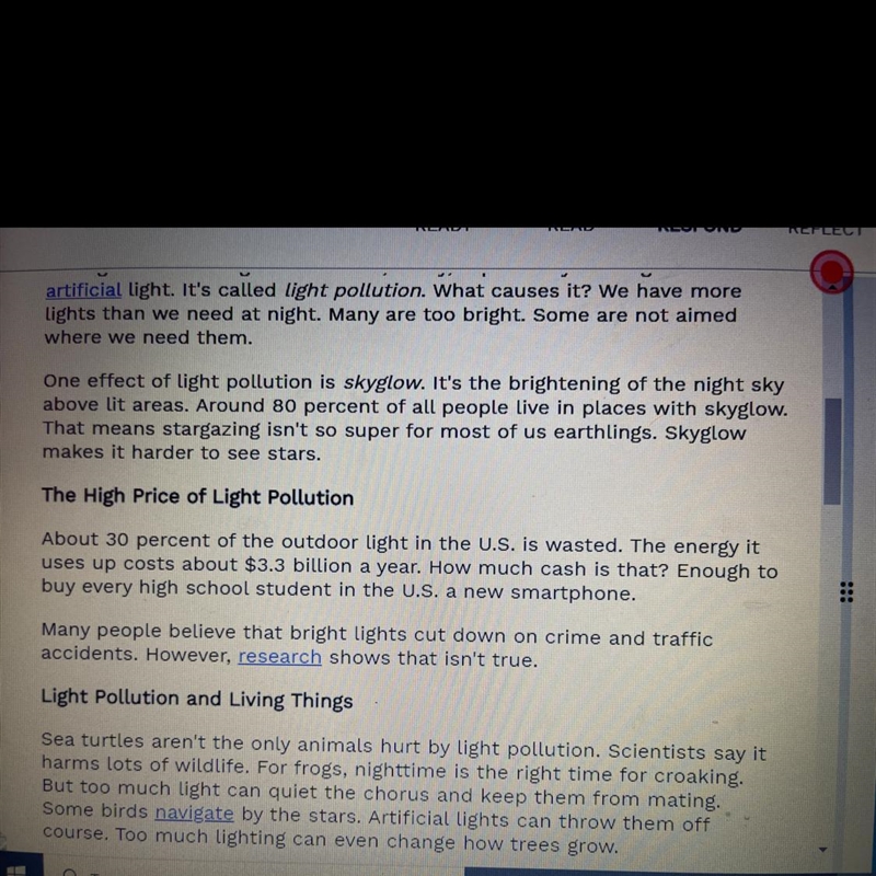 Select the letter of the correct answer. The article talks mainly about A. how to-example-1