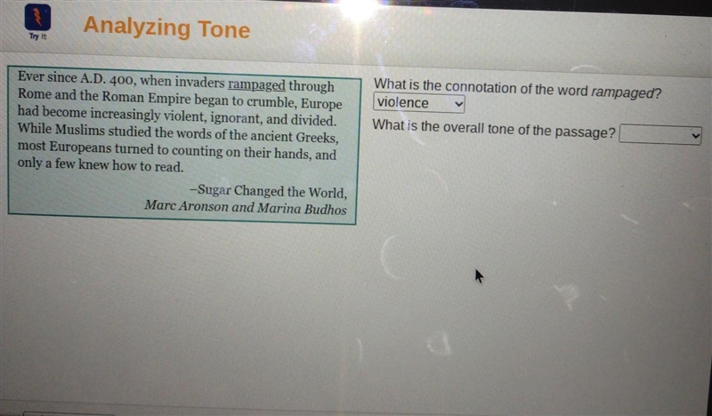 What is the overall tone of the passage​-example-1